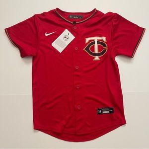 Youth Minnesota Twins Nike Red Alternate Replica Team Jersey MLB